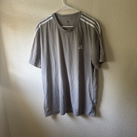 adidas Other - Adidas T-Shirt Mens Size XL Gray 3-Stripe Short Sleeve